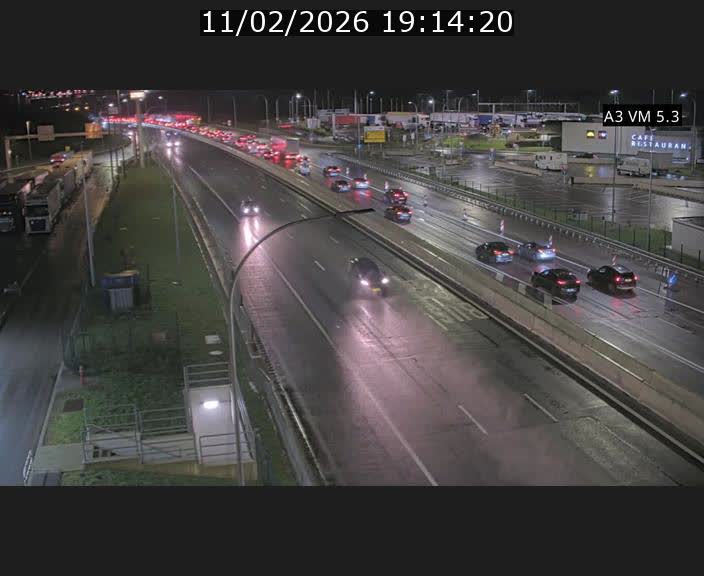 Traffic live webcam Luxembourg Aire de Berchem - A3 - BK 5 - direction France