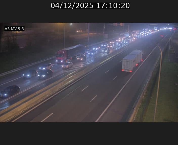 Webcam à l'Aire de Berchem au Luxembourg sur l'A3. Vue orientée vers la France