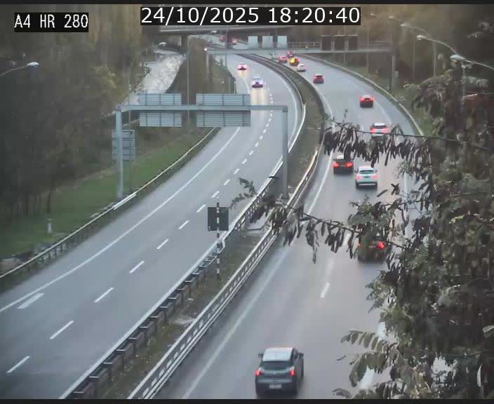 Webcam traffic A4 Luxembourg - BK 0.2 - P+R Bouillon (direction Luxembourg)
