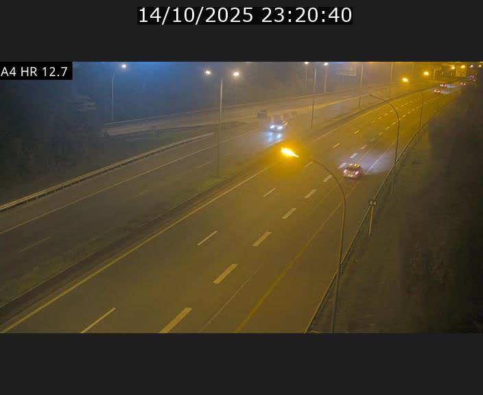 Traffic live webcam Luxembourg Esch sur Alzette - A4 - BK 12.7 - direction Esch-Belval