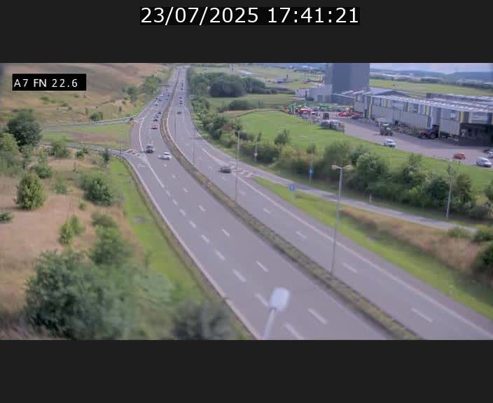 Caméra trafic Luxembourg - A7, Colmar-berg direction Mersch