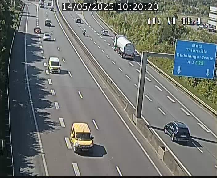 Webcam Autoroute à la Croix de Bettembourg - A3 - BK 9.9 - direction France