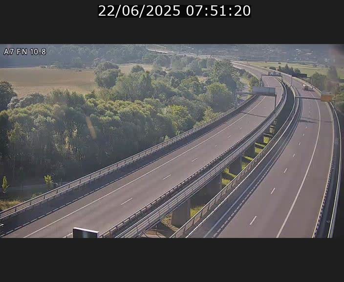 Caméra trafic Luxembourg - A7, Tunnel Gousselerbierg, sortie sud, direction rond-point Lorentzweiler (BK 10.8)