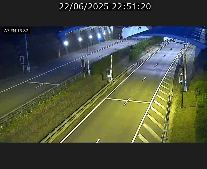 Caméra trafic Luxembourg - A7, Tunnel Gousselerbierg, entrée nord, direction Lorentzweiler