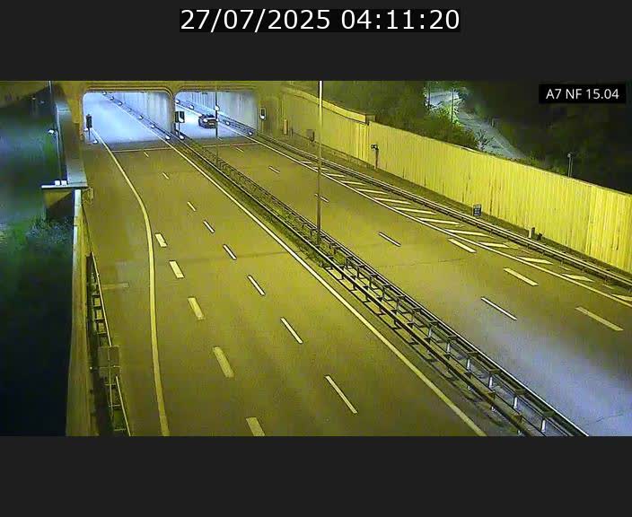 Caméra trafic Luxembourg - A7, Tunnel Mersch, entrée sud, direction Ettelbruck