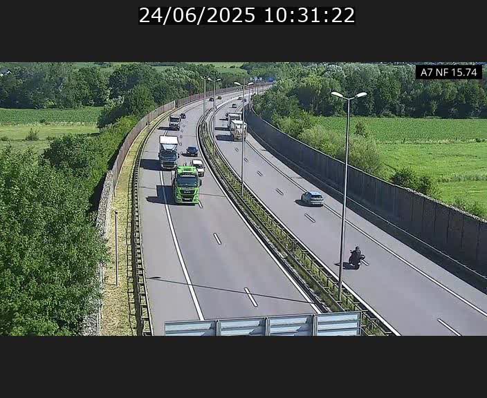 Caméra trafic Luxembourg - A7, Tunnel Mersch, entrée nord, direction Lorentzweiler