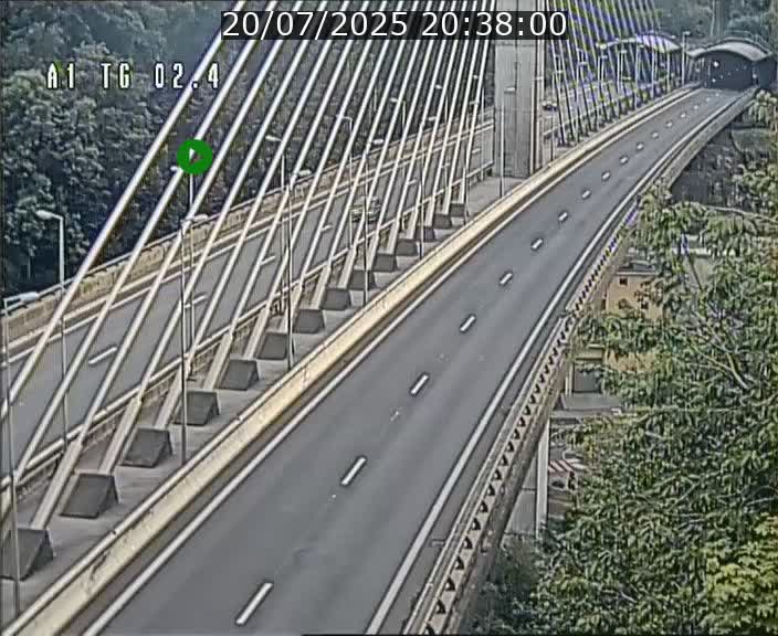Traffic live webcam Luxembourg Sandweiler - A1 direction Luxembourg-ville - BK 2.4