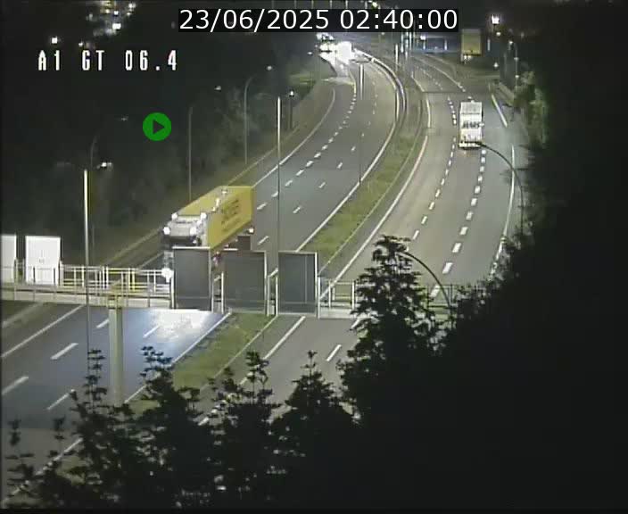 Traffic live webcam Luxembourg Hamm - A1 direction Sandweiler - BK 6.4