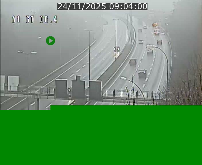Traffic live webcam Luxembourg Hamm - A1 direction Sandweiler - BK 6.4