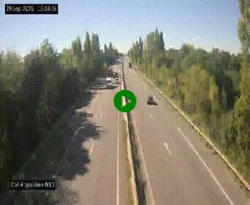 Webcam routière à la fin de la N10, en périphérique ouest d'Angouleme, proche de la jonction avec l'A10