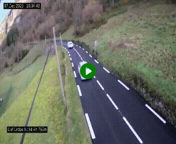 Webcam dans les Pyrénées Atlantique au niveau du col d'Urdos et du fort du Pourtalet sur la N134, en direction du Col et du tunnel du Somport, à 765 mètres d'altitude