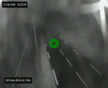 Webcam dans les Pyrénées Atlantique au niveau du col d'Urdos et du fort du Pourtalet sur la N134, en direction du Col et du tunnel du Somport, à 765 mètres d'altitude