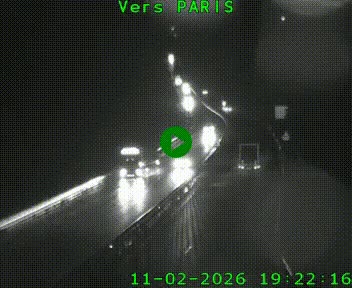 Caméra routière sur l'autoroute A20 à Bessines-sur-Gartempe. Vue orientée vers Paris