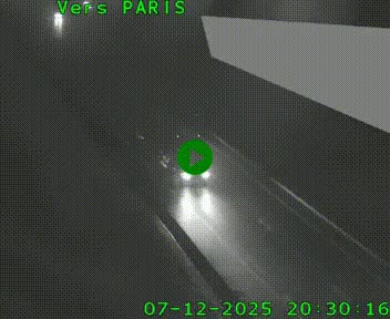 Caméra routière sur l'autoroute A20 à Saint-Pardoux-l'Ortigier, à la jonction avec l'A89. Vue orientée vers Paris