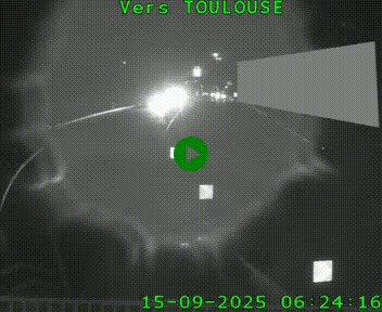 Caméra routière sur l'autoroute A20 à Noailles, en périphérie de Brive-la-Gaillarde. Vue orientée vers Toulouse