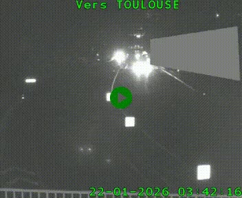 Caméra routière sur l'autoroute A20 à Noailles, en périphérie de Brive-la-Gaillarde. Vue orientée vers Toulouse