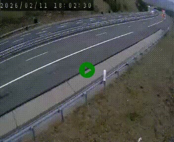 Caméra autoroute A75 à hauteur de la sortie 42 (Rodez, Laissac, Aire de l'Auvergne) située sur la commune d'Auberoques, près de Sévérac-le-Château