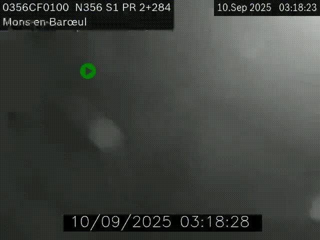 Webcam à l'entrée de Lille en direction du périphérique, à proximité de Mons-en-Baroeul sur la N356