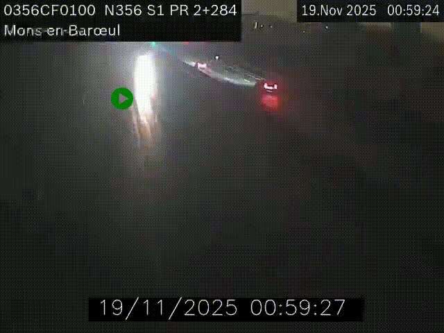 Webcam à l'entrée de Lille en direction du périphérique, à proximité de Mons-en-Baroeul sur la N356