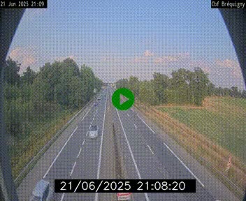 Webcam sur le périphérique de Rennes (N136) à hauteur du quartier Bréquigny, au sud de la ville