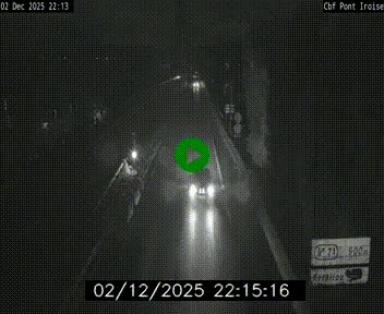Webcam sur la N165 après le Pont de l'Iroise, à l'entrée de Brest