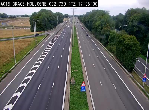 Caméra trafic Belgique - Grâce-Hollogne - E42, jonction avec A604, direction Loncin/Aéroport de Liège -  BK 3.2