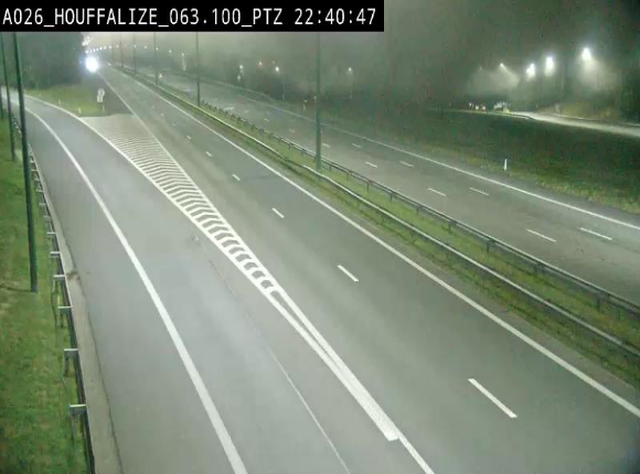 Caméra autoroute Belgique - Houffalize, E25 direction Liège