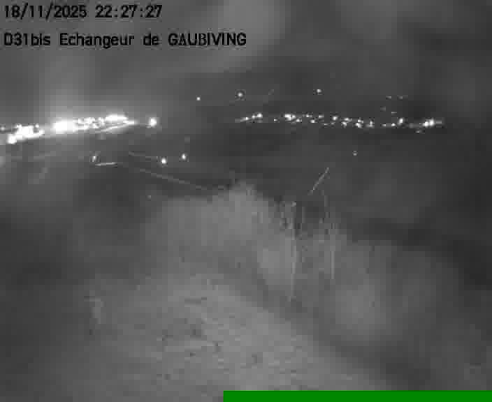 Dispositif d’observation sur D31bis (France) à Gaubiving, en direction de Sarreguemines, offrant une visualisation fiable des conditions de circulation.