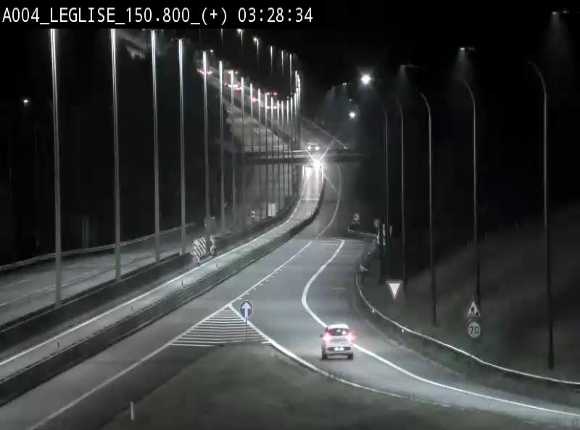 Caméra autoroute Belgique - Côte de Léglise, E411(A4) direction Luxembourg