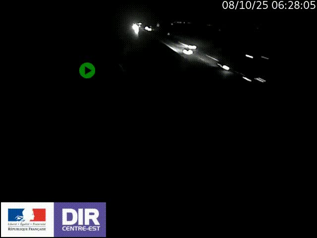 Webcam sur le contournement de Valence, sur la Nationale 7, à la jonction avec la N532, caméra orientée vers Grenoble