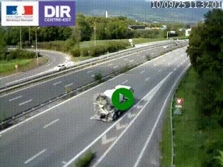 Webcam sur la Nationale 201 à hauteur de la sortie Chambéry-Nord, avant à la jonction entre l'A41 et l'A43, en direction de Lyon