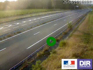 Webcam autoroute sur l'A77 à hauteur de Pouilly-sur-Loire en direction de Nevers