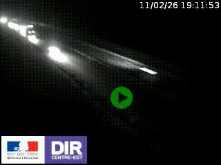 Webcam au niveau du col de Bois Clair à hauteur de Cluny sur la N79. Vue orientée vers Mâcon