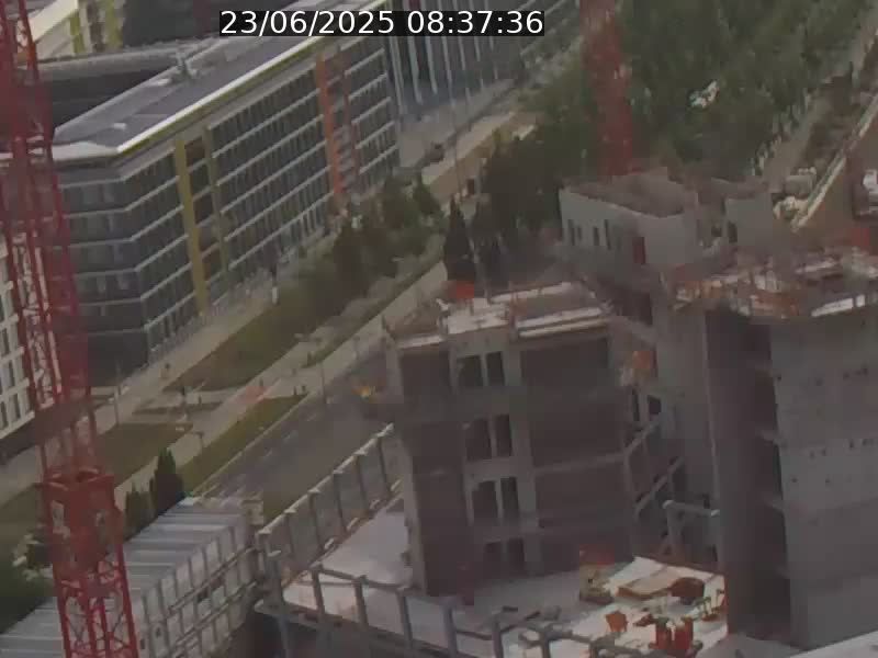 Webcam sur l'avenue John Fitzgerald Kennedy (N51) avec vue orientée vers le Findel