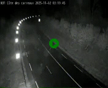 Webcam en haut de la Côte des Carreaux sur la N31 à Avesnes-en-Bray. Vue orientée vers Rouen