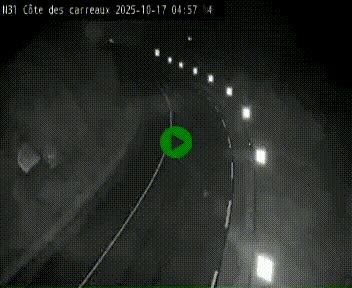 Webcam en haut de la Côte des Carreaux sur la N31 à Avesnes-en-Bray. Vue orientée vers Rouen