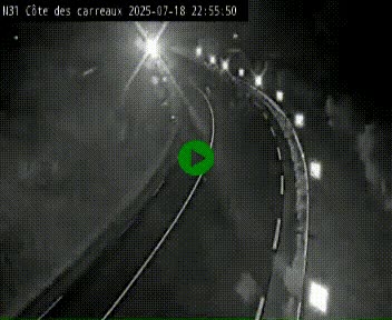 Webcam en haut de la Côte des Carreaux sur la N31 à Avesnes-en-Bray. Vue orientée vers Rouen