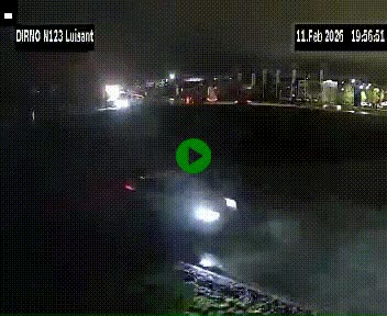 Webcam en périphérie de Chartres sur la N123, à hauteur de Luisant. Vue orientée vers Chartres