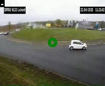 Webcam en périphérie de Chartres sur la N123, à hauteur de Luisant. Vue orientée vers Chartres