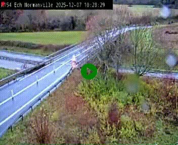 Webcam à hauteur du Leclerc Normanville sur la N154. Vue orientée vers Rouen