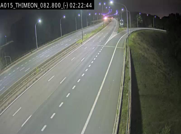 Caméra trafic Belgique - Thiméon - E42, jonction avec A54 (E420) direction La Louvière/Charleroi - BK 82.82