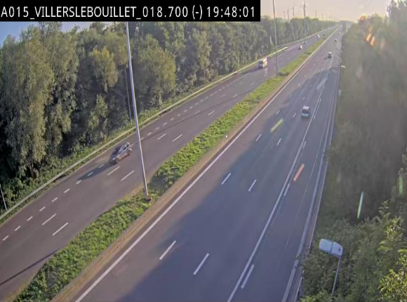 Webcam autoroute Belgique - Villers-le-Bouillet - E42 direction Liège - BK 18.7