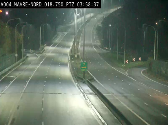 Webcam traffic E411(A4) - BK 18.7 - Bierges (Wavre Nord)