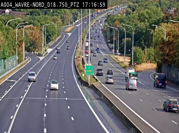 Webcam traffic E411(A4) - BK 18.7 - Bierges (Wavre Nord)