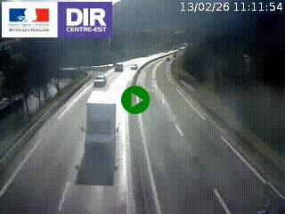 Caméra sur la Nationale 90 (N90) à La Léchère, en direction et à proximité d'Albertville