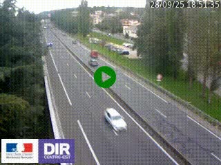 Webcam routière à Le Chambon-Feugerolles sur la RN88 entre Firminy et Saint-Etienne