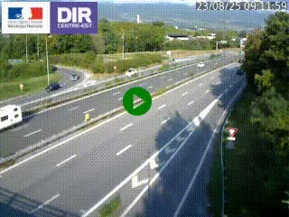 Caméra routière à hauteur de la sortie 15 Chambéry-centre au PK 4,103 en direction d'Albertville