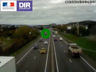 Caméra autoroute à Saint-Etienne (Les Littes) à hauteur du Ikea Saint-Etienne sur l'A72 en direction de Roanne