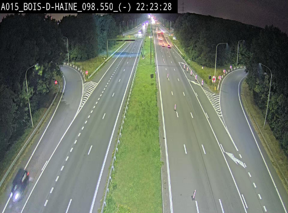 Webcam autoroute Belgique - Bois d'Haine - E42 - BK 98.6