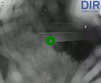 Webcam sur A84 à hauteur de Pont-Farcy, au niveau du pont autoroutier sur la Vire, au sud de Saint-Lô